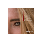 Dos de la pochette de l'Album 10 morceaux de Marie Max composé du tracklist et d'une photo zoomée dans l'œil de l'artiste